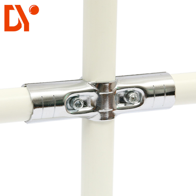 High Quality Chrome Plated HJ-11 Lean Pipe Joint Connertor For 28mm Diameter Lean Tube
