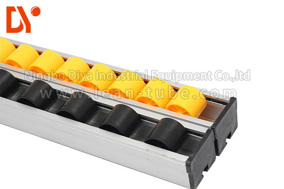 4 Meters Roller Track System Metal Plate Plastic Wheel Customized Color