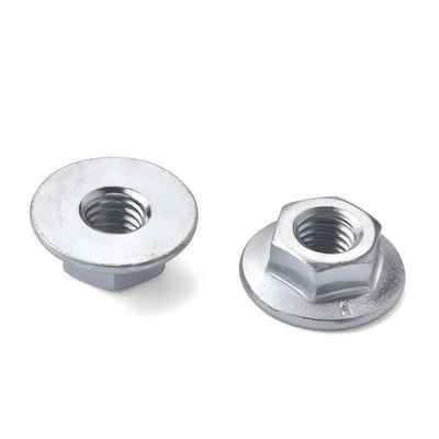 Custom Zinc Plated Carbon Steel M8 Round Hexagon Flat Flange Nut