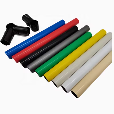 Diameter 28mm Lean Tube PE ABS ESD Coated Steel Lean Pipe Round Steel Pipe For Flexible Worktable