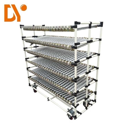 2024 ESD black Lean Pipe Assembly Storage Rack With Roller Track