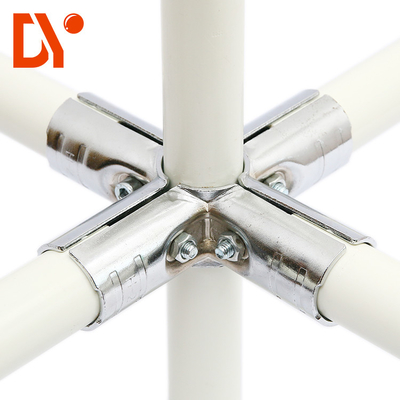 High Quality Chrome Plated HJ-11 Lean Pipe Joint Connertor For 28mm Diameter Lean Tube