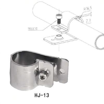 HJ-13 Clamp Joint for Modular Structure Coated Pipe Fitting Metal Connector for 28mm Lean Pipe Rack System