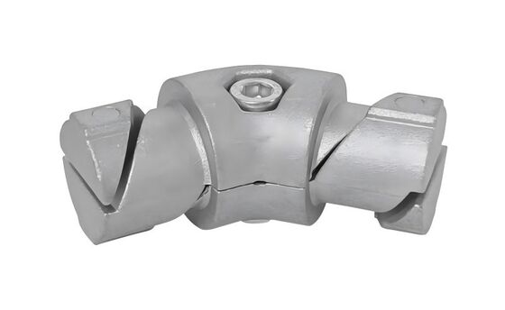 135 Degree Aluminum Pipe Connector with Female and Male Connection for Industrial Lean Pipe Joint Fastener