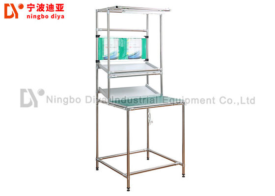 Industrial Workshop Automated Production Line  Work Table 28mm stainless steel Lean Tube Workbench for factory