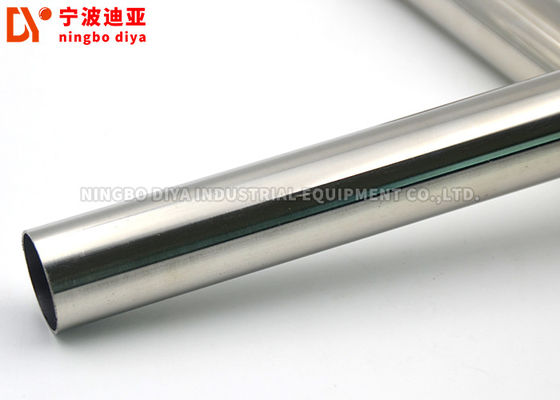 28 Mm Round Shape Metal Lean Tube Silver Color For Industry 4M /6M Length
