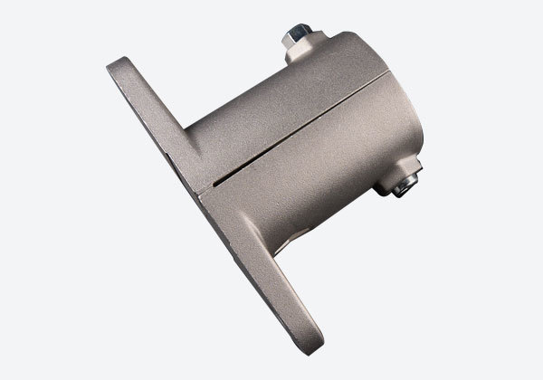 DYJ28-A17 45° Outer Embrace Base Aluminum Alloy Lean Pipe Joint Fittings - front view